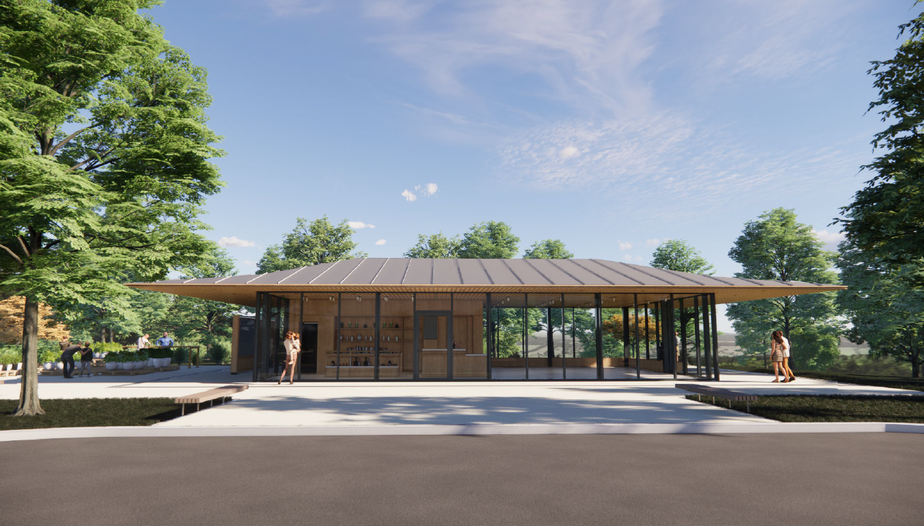 Rendering of the Paving Project at the Bayard Cutting Arboretum.